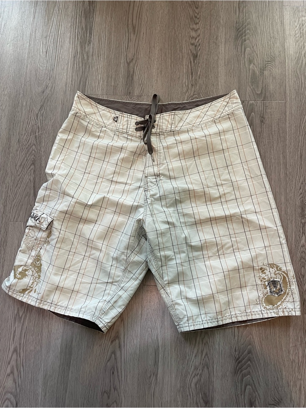 VTG Y2K Red Sand swim trunks size 36